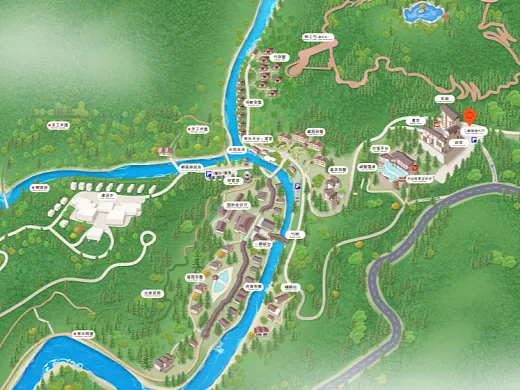 潍坊结合景区手绘地图智慧导览和720全景技术，可以让景区更加“动”起来，为游客提供更加身临其境的导览体验。